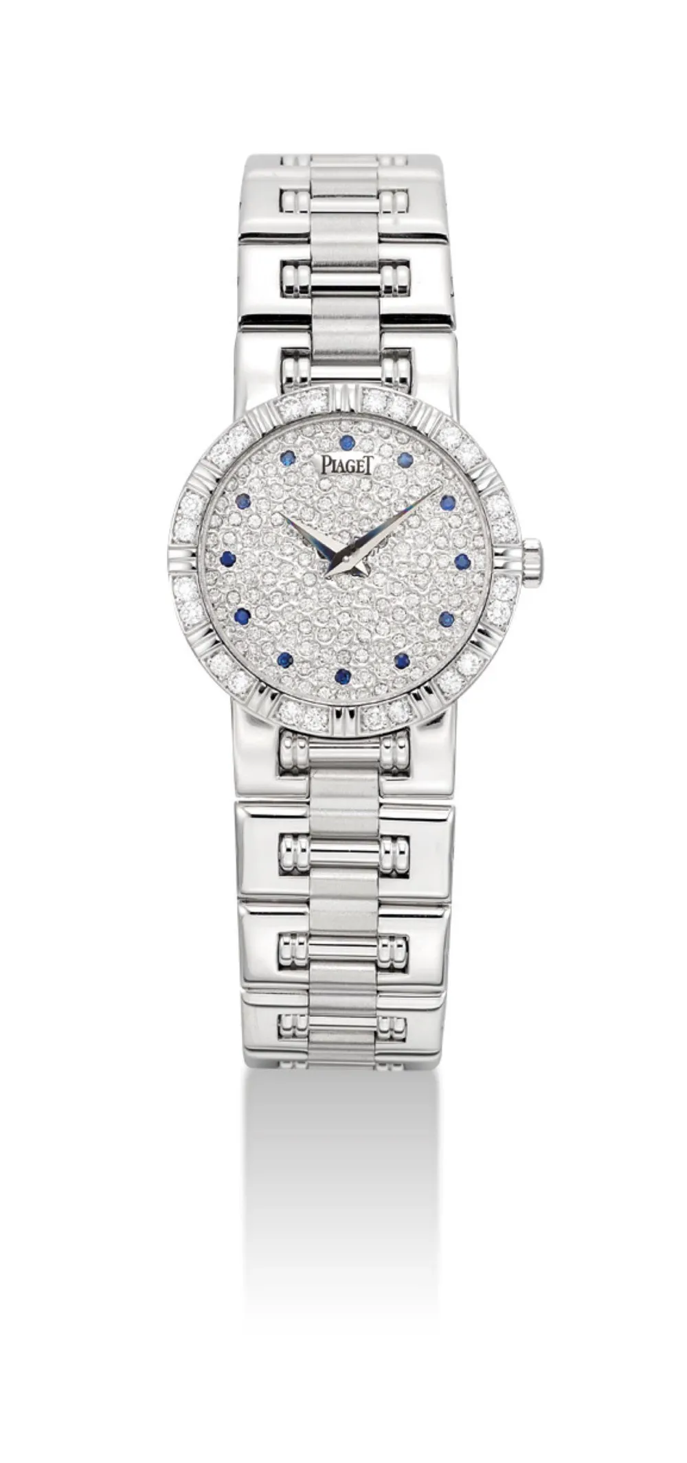 Piaget 80564 K81 23mm White gold and Diamond and Sapphire Silver