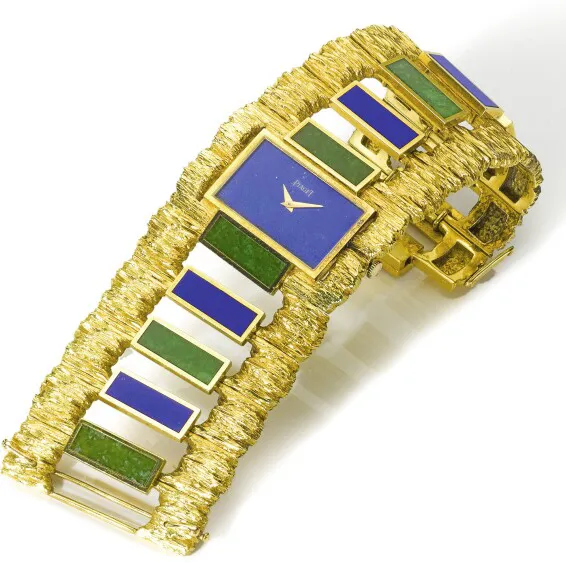 Piaget 9212 25mm Yellow gold Lapis lazuli