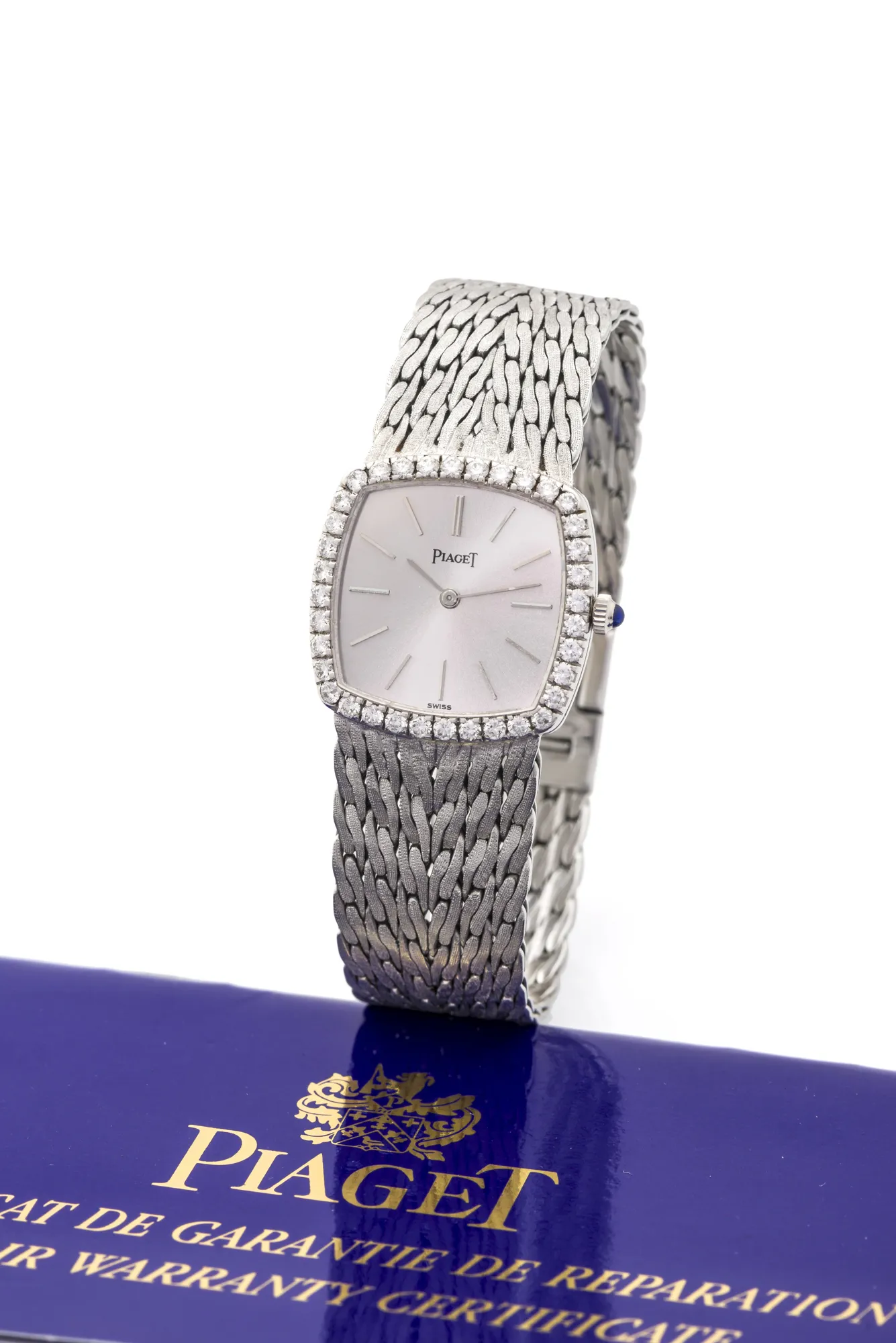 Piaget 9236 23mm White gold Silver