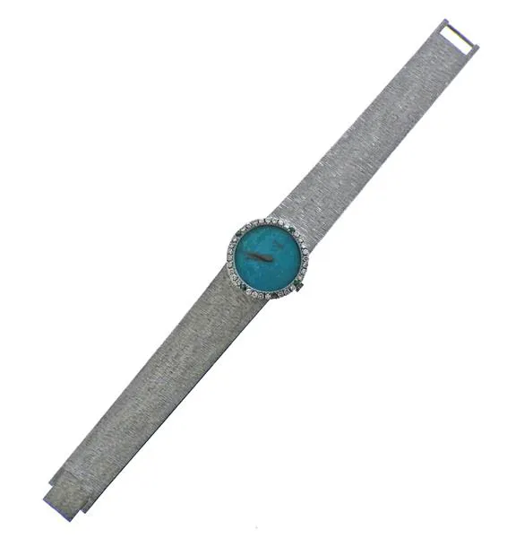 Piaget 9706 A6 24mm White gold Turquoise