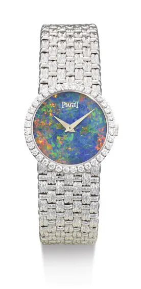 Piaget 9706 24mm White gold Blue