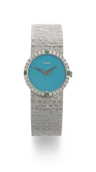 Piaget 9706 24mm White gold Turquoise