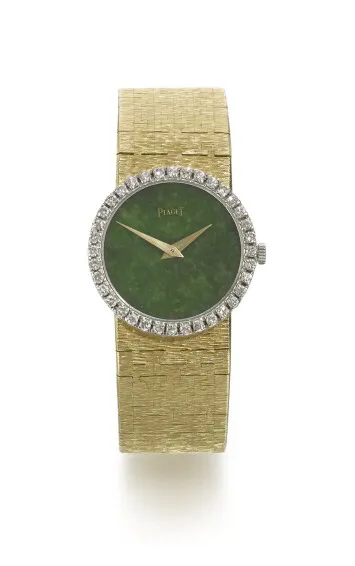 Piaget 9706 24mm Yellow gold Jade