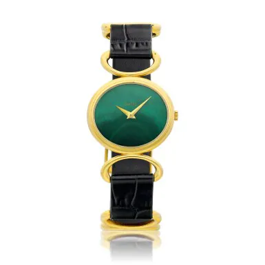 Piaget 9802 27mm Yellow gold Malachite