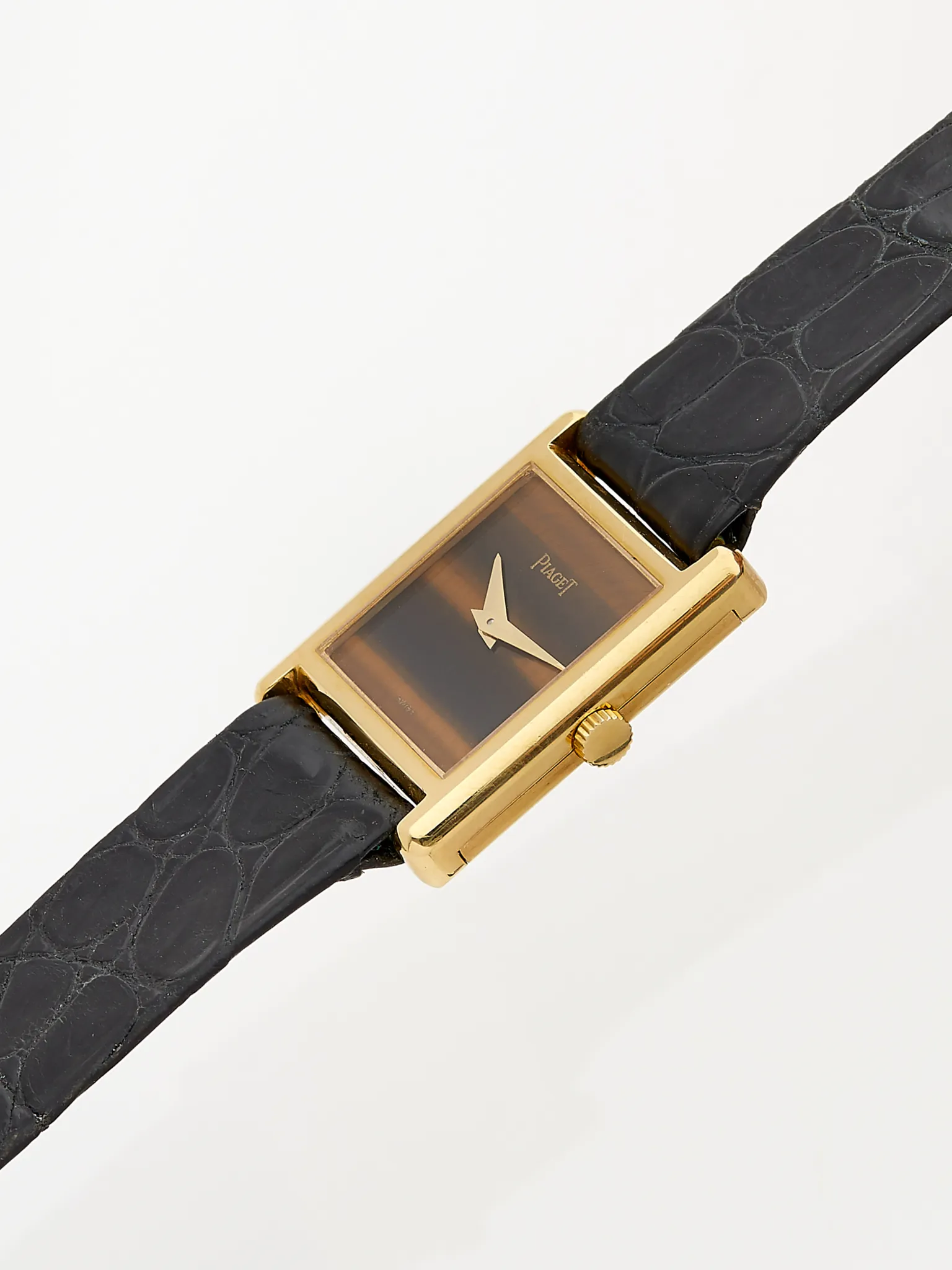 Piaget Tank 4082 20mm Yellow gold Brown