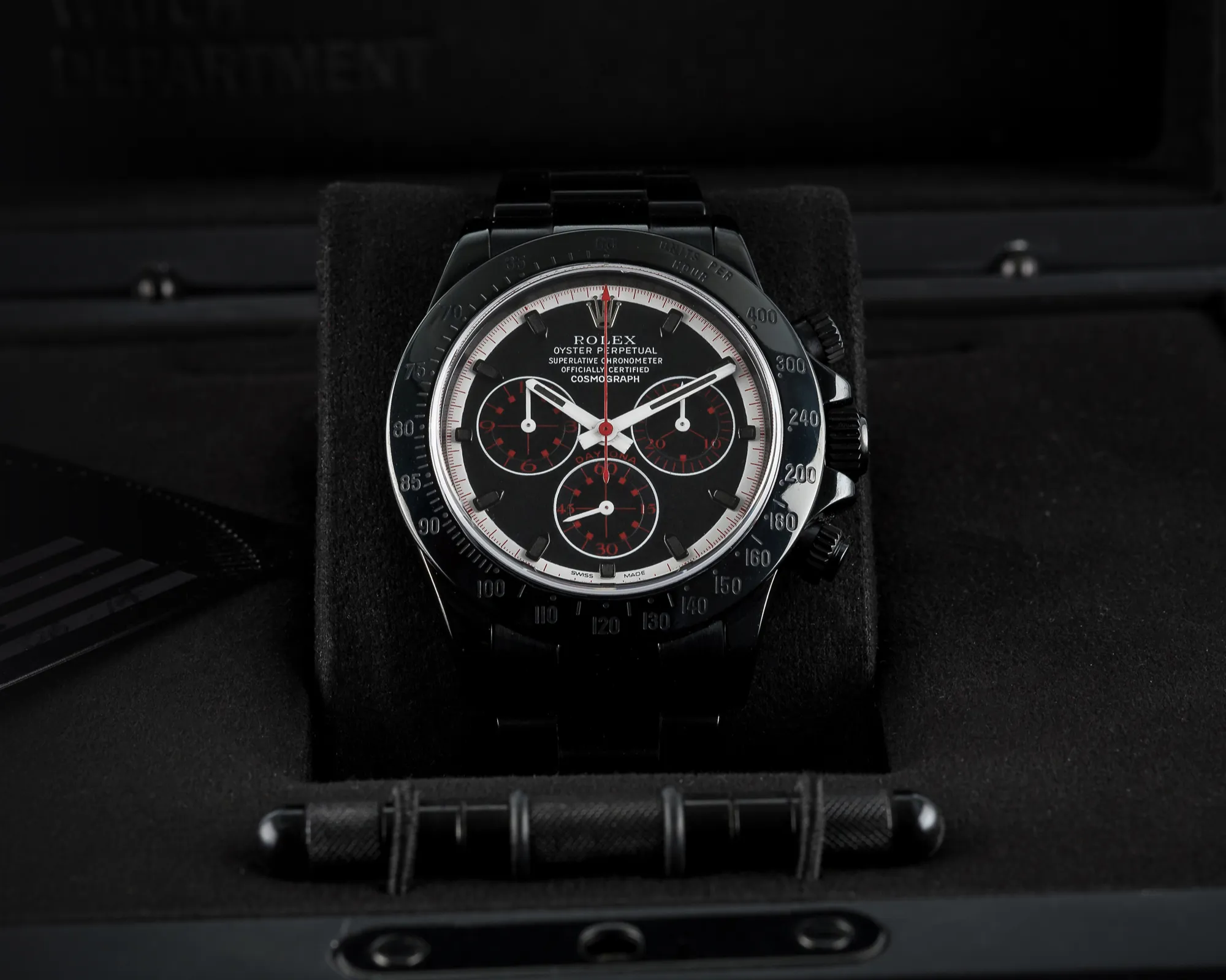 Bamford Daytona Cosmograph 116520 39mm PVD Black and red