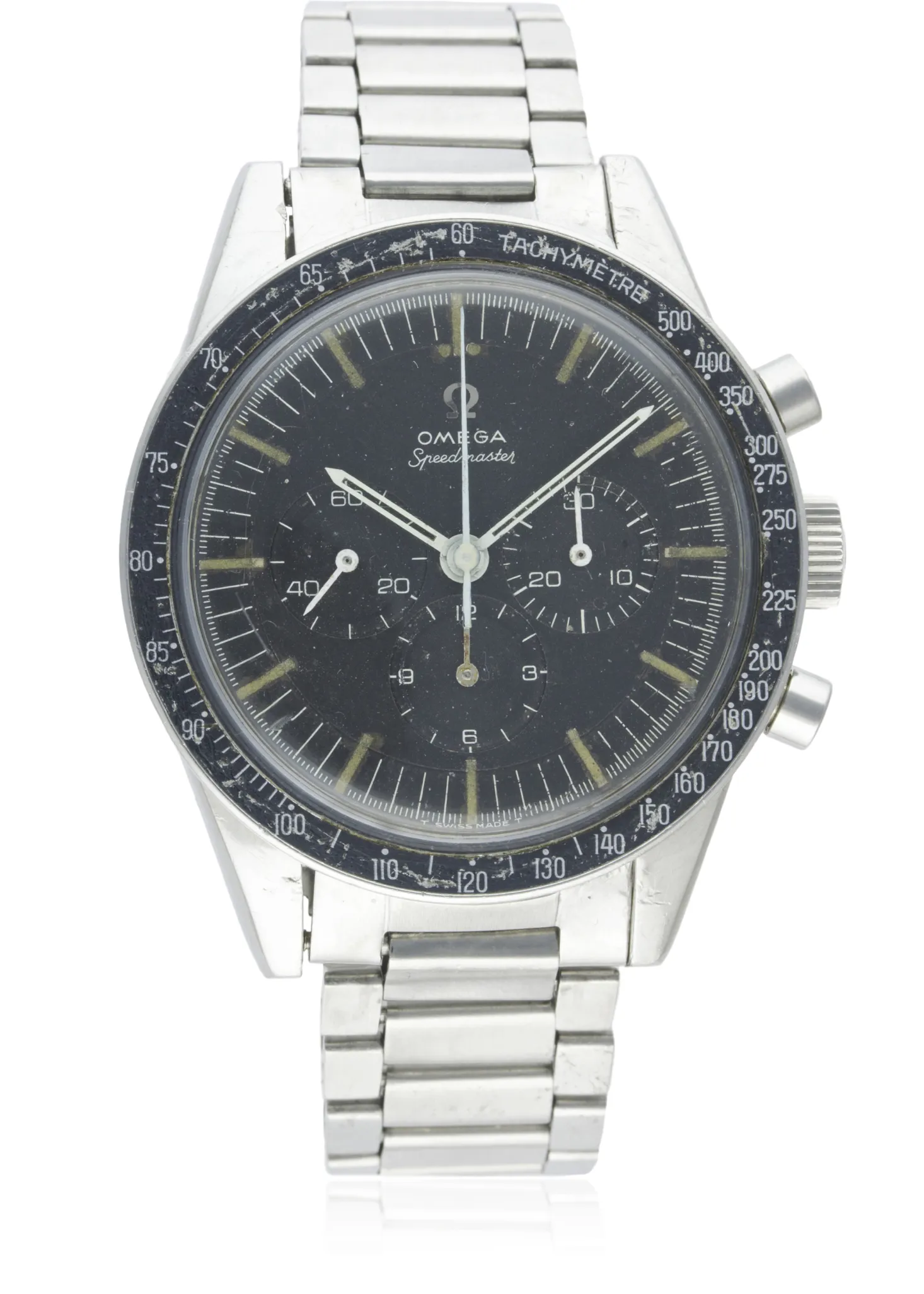 Omega Speedmaster ST 105.003-65 40mm Stainless steel Black, stepped 1