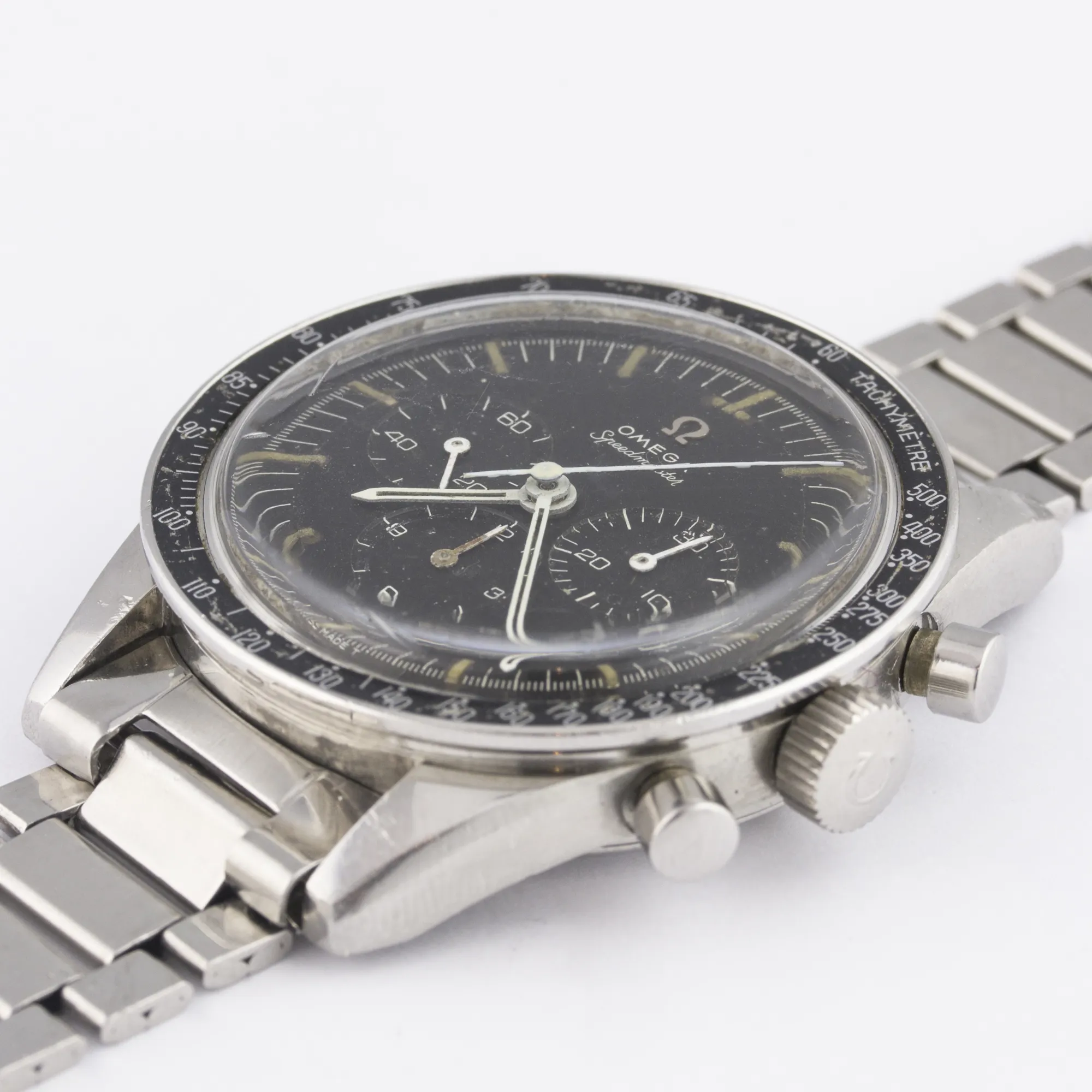 Omega Speedmaster ST 105.003-65 40mm Stainless steel Black, stepped 3