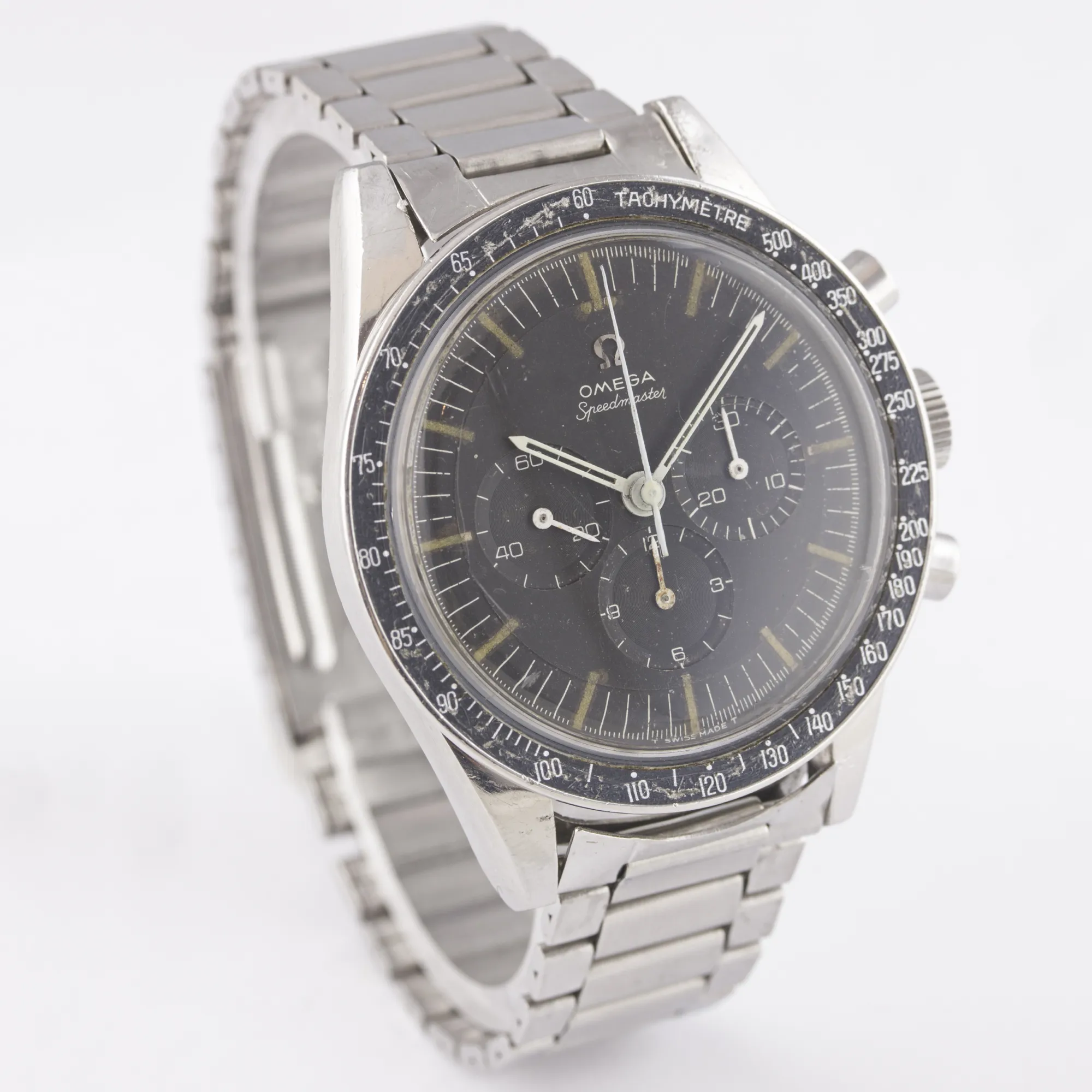 Omega Speedmaster ST 105.003-65 40mm Stainless steel Black, stepped 5