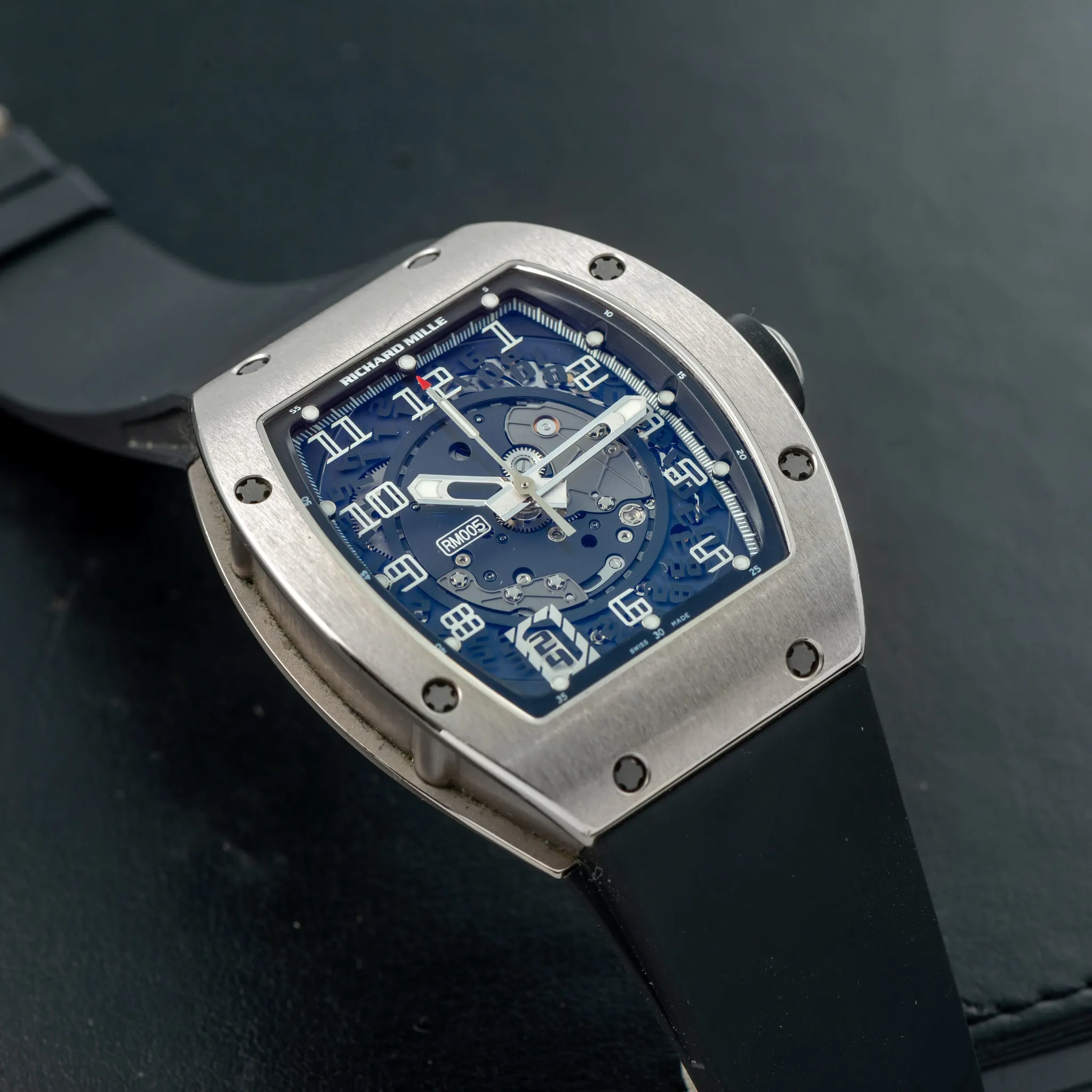 Richard Mille RM 005 RM 005 38mm White gold Transparent