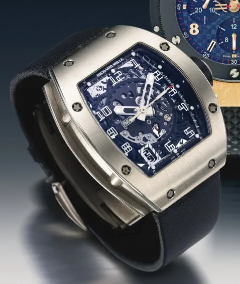 Richard Mille RM 010 RM 010 39mm White gold Blue