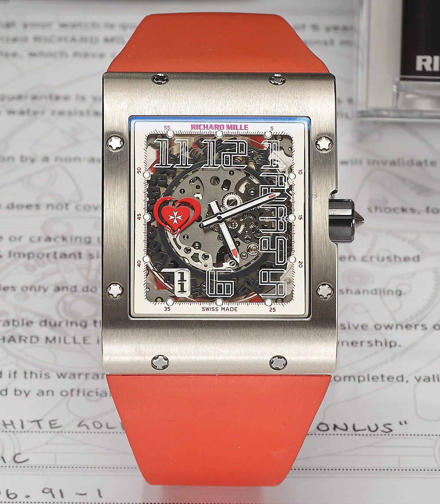 Richard Mille RM 016 RM 016 38mm White gold Skeletonized