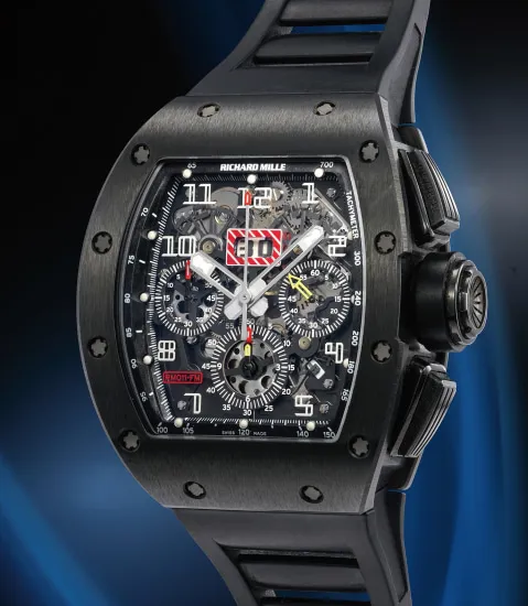 Richard Mille RM011 Felipe Massa RM011 AH TI 41mm Titanium and Black ceramic Black