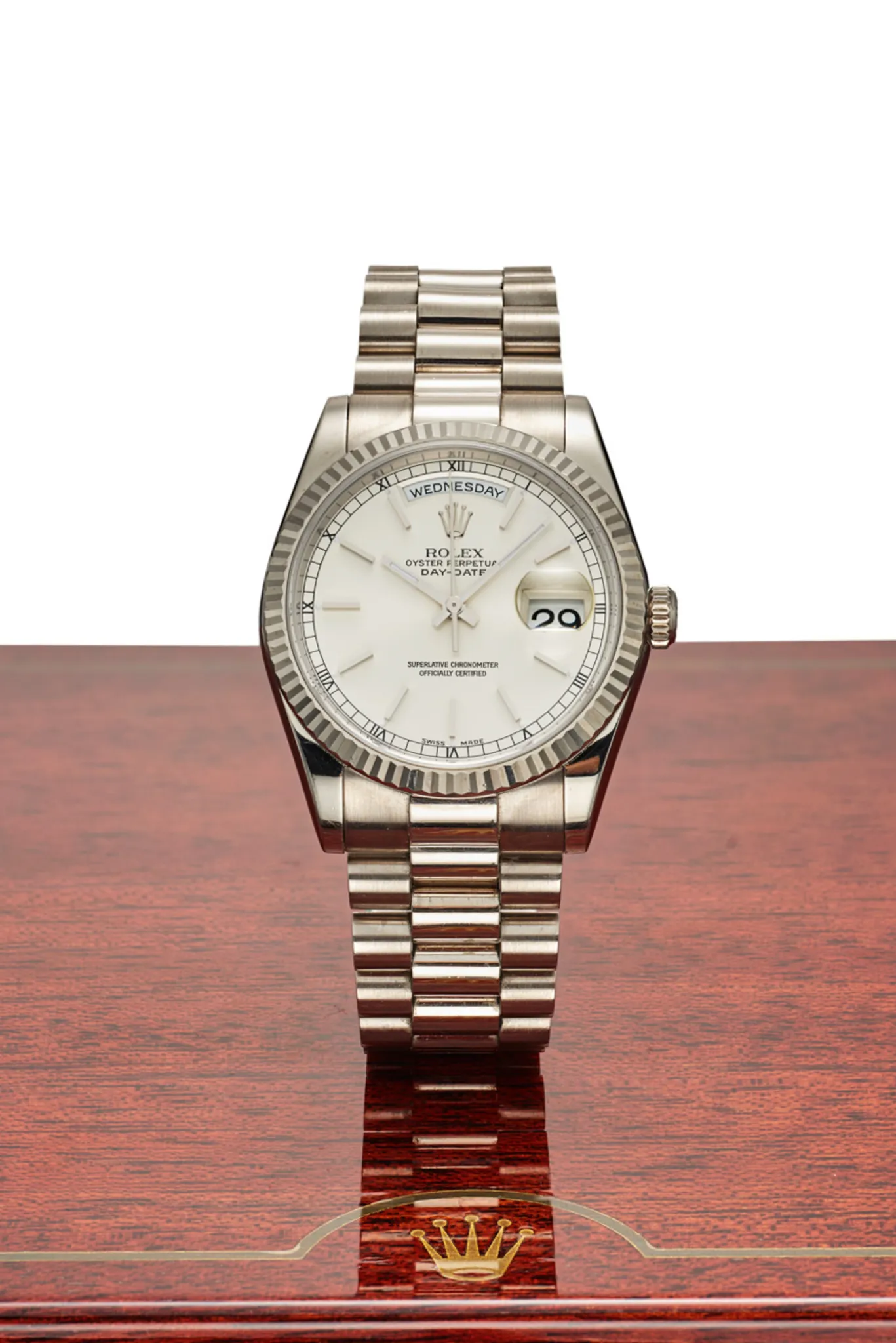 Rolex 118239 / 2099 35.2mm White gold Silver