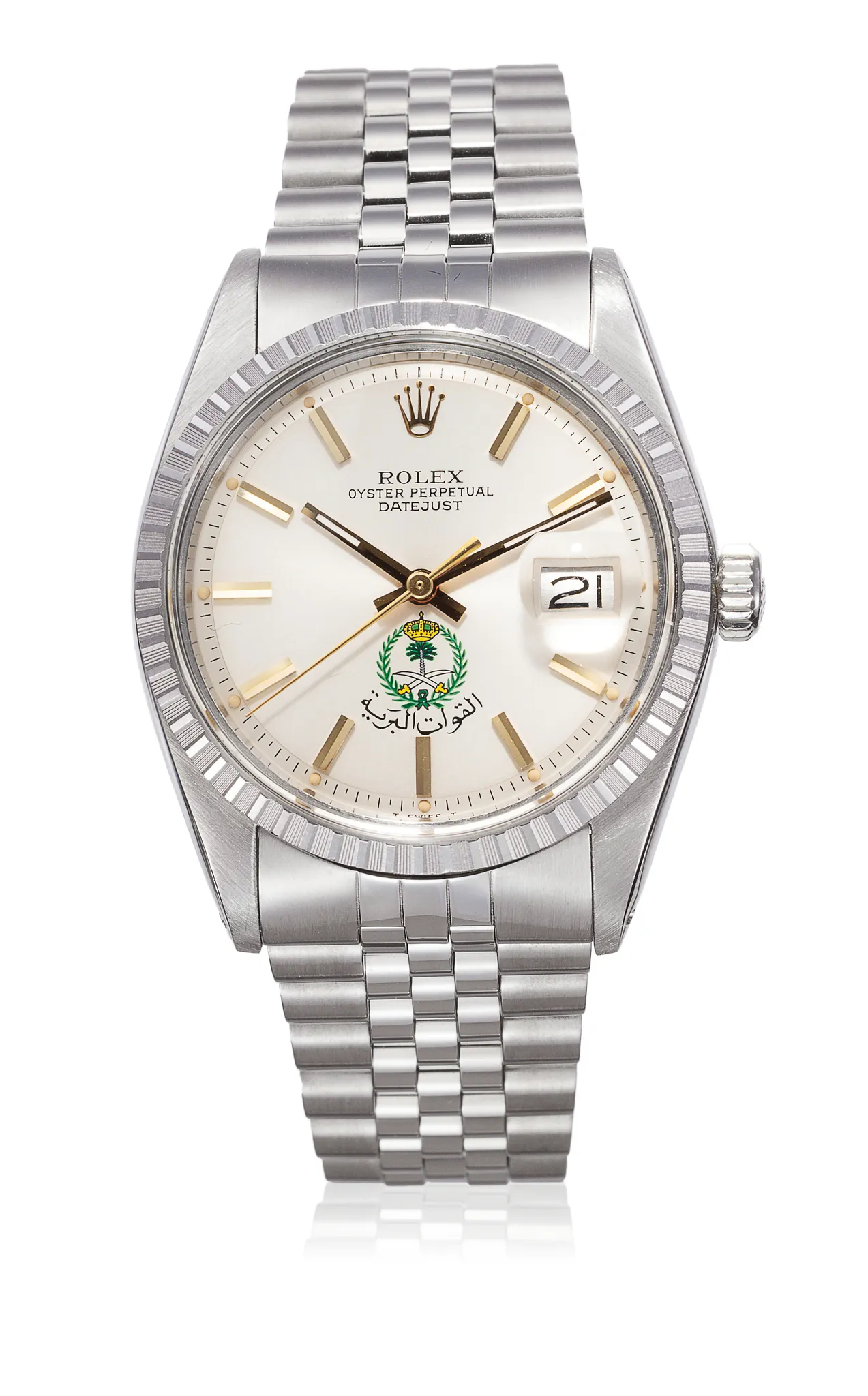 Rolex Oyster Perpetual "Datejust" 1603 34.4mm Stainless steel Silver