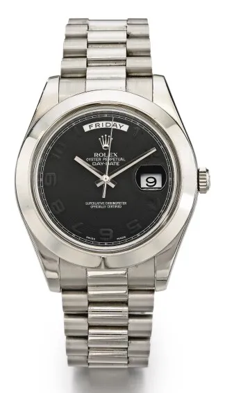 Rolex Day-Date II 218206 42mm Platinum Gray