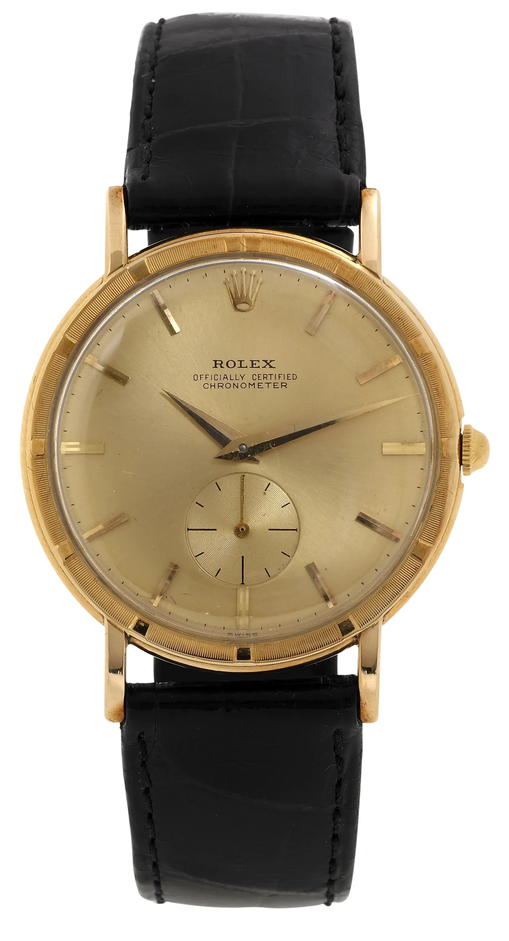 Rolex 4325 35mm Yellow gold Champagne