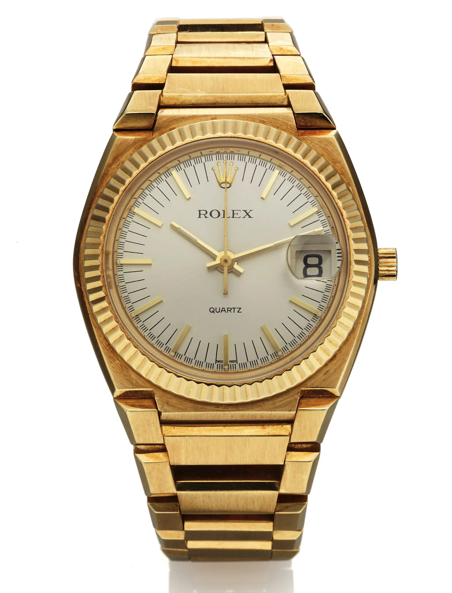 Rolex Datejust Oysterquartz 5100 39mm Yellow gold White