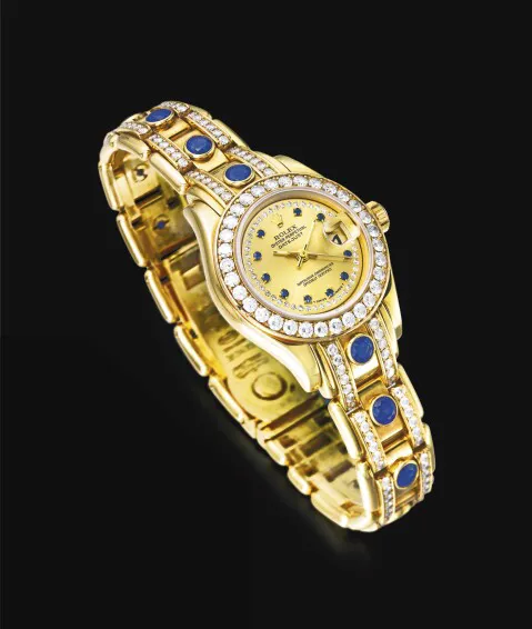 Rolex Pearlmaster 69298 27mm Yellow gold Champagne