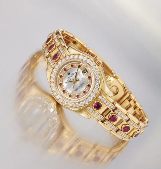 Rolex Pearlmaster 69298 26mm Yellow gold Mother-of-pearl