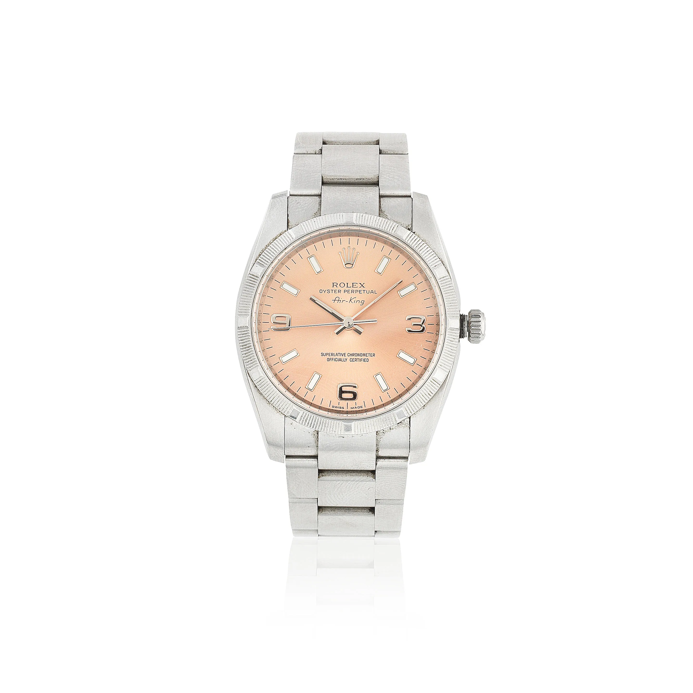 Rolex Air King 114210 34mm Stainless steel Rose