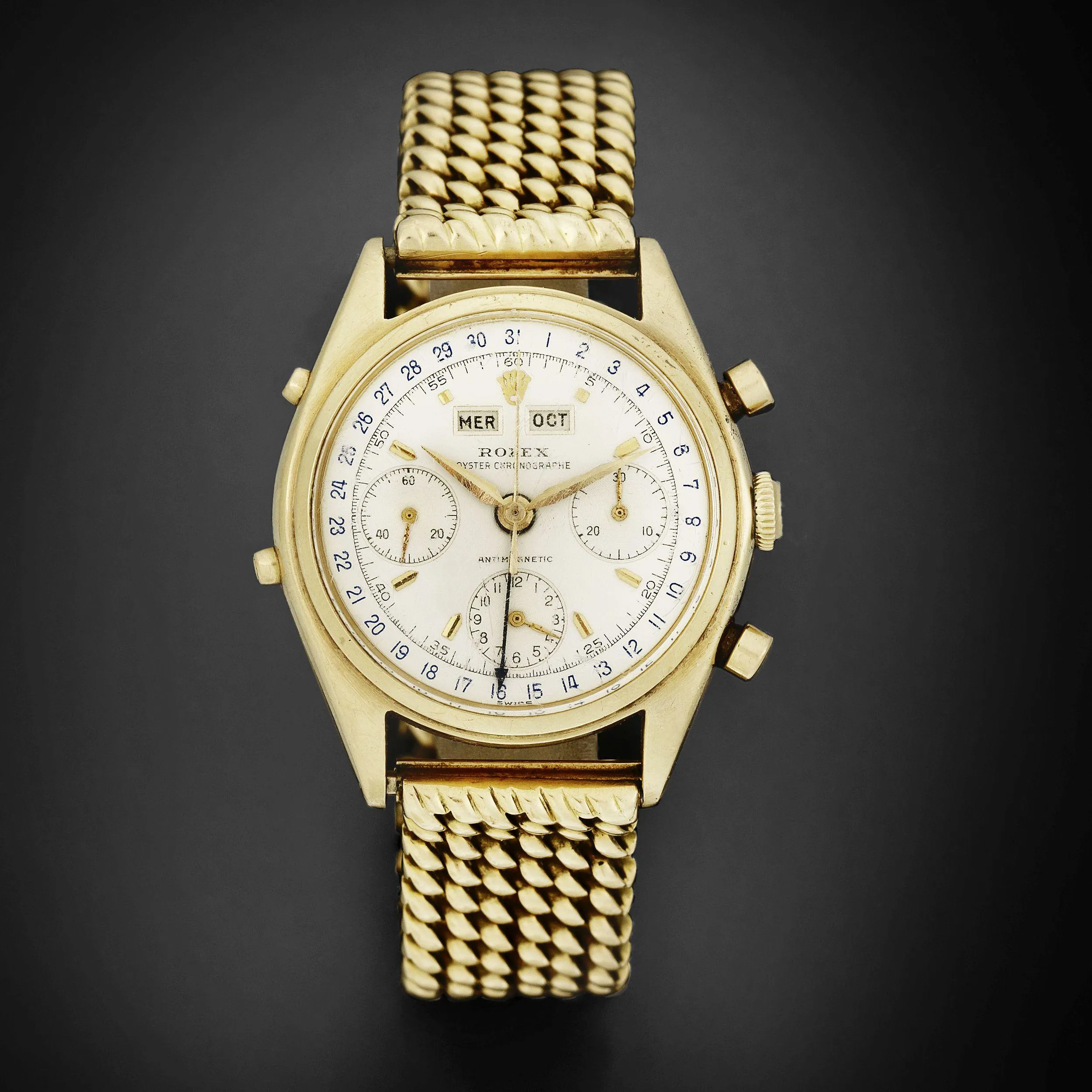 Rolex 4767 36mm Yellow gold Silver