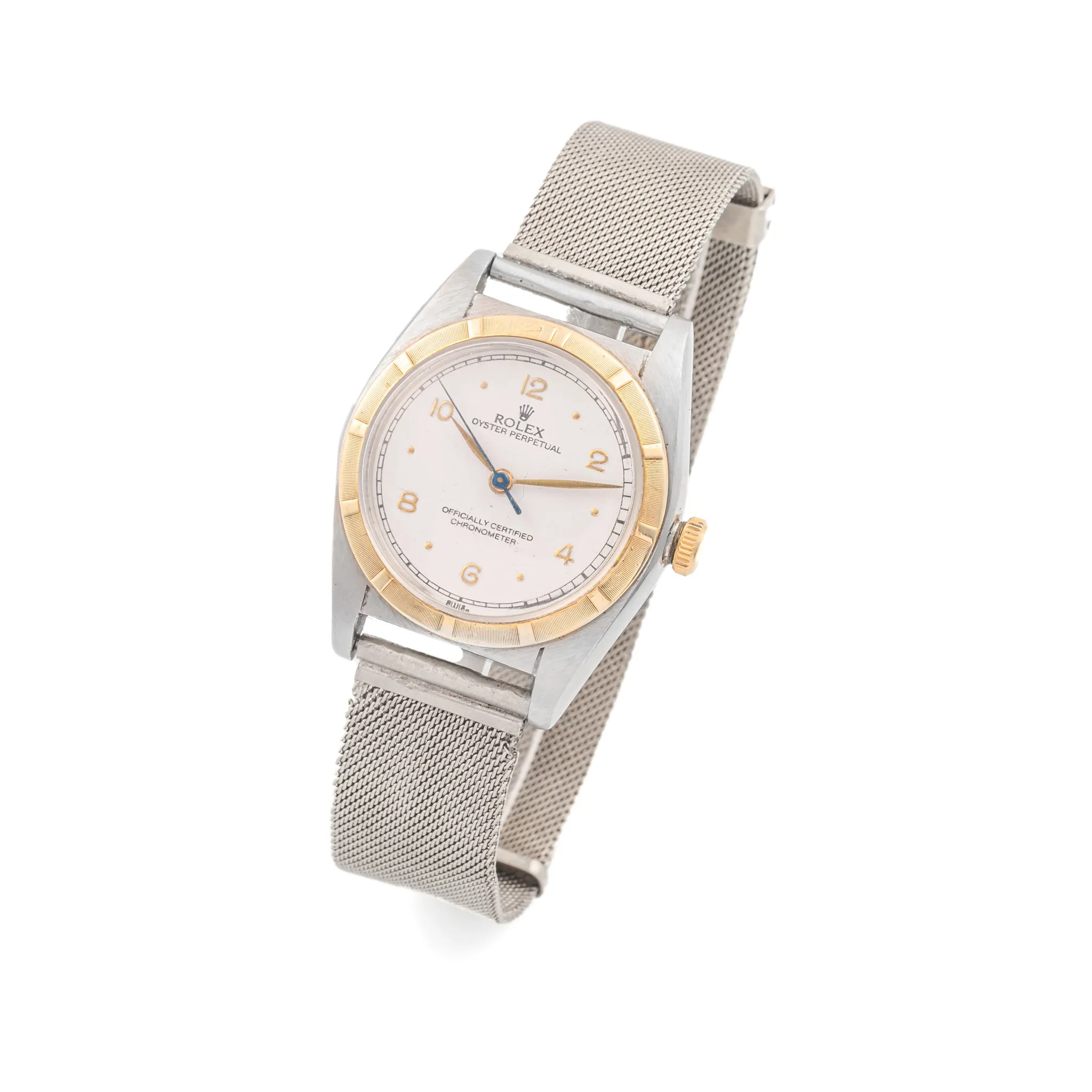 Rolex Oyster Perpetual 5011 32mm Yellow gold and Stainless steel Silver