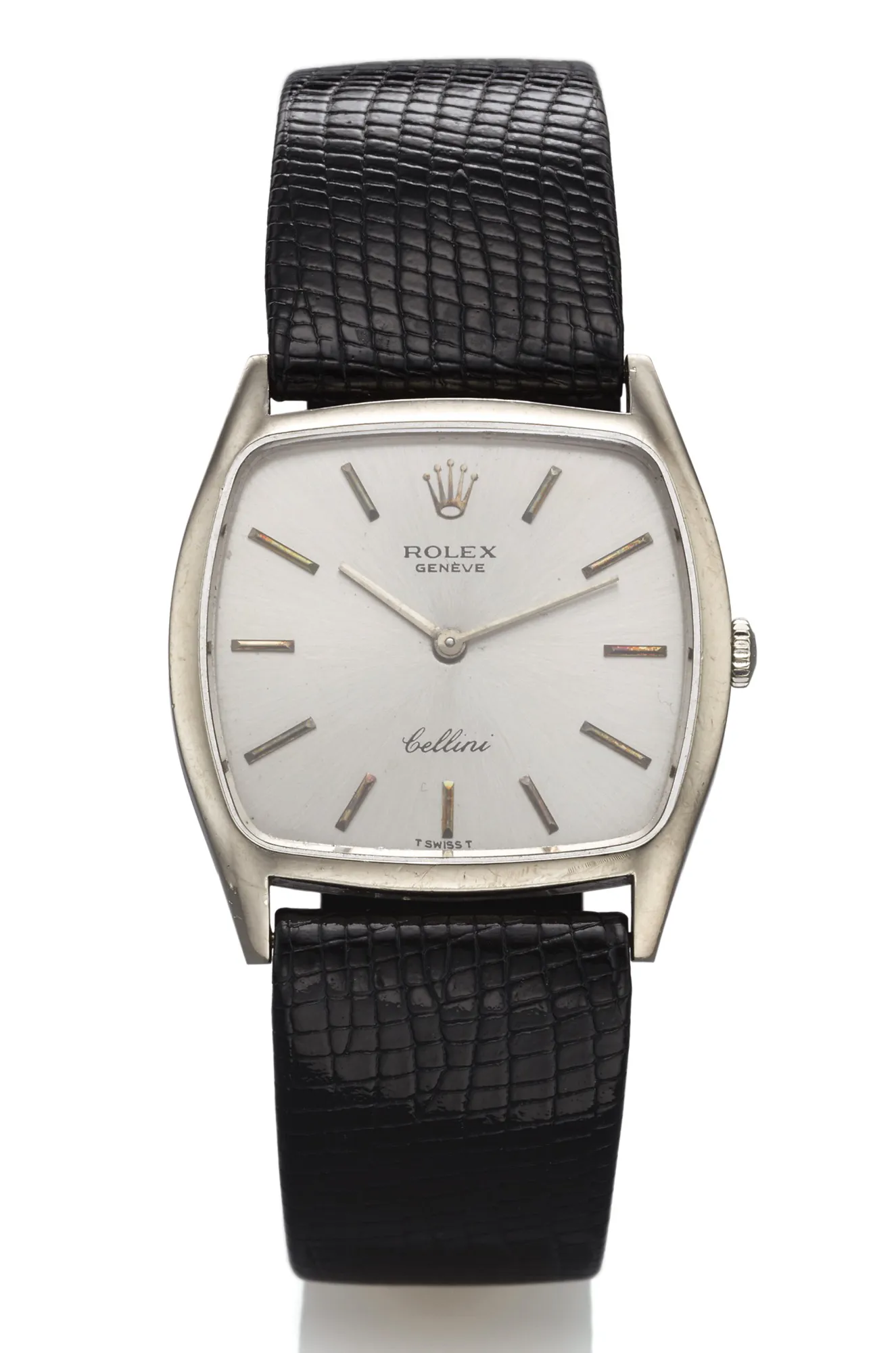 Rolex Cellini 3805 33mm White gold Silver