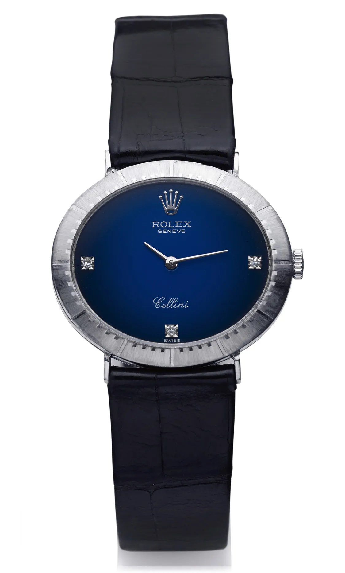 Rolex Cellini 4083 28mm White gold Blue