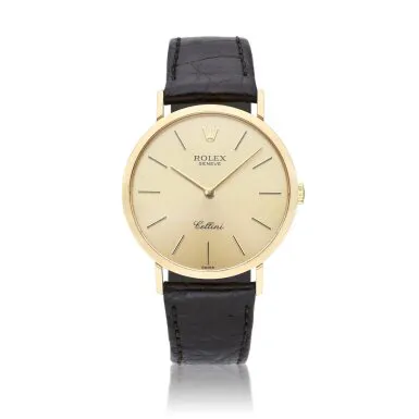 Rolex Cellini 4112 32mm Yellow gold Champagne