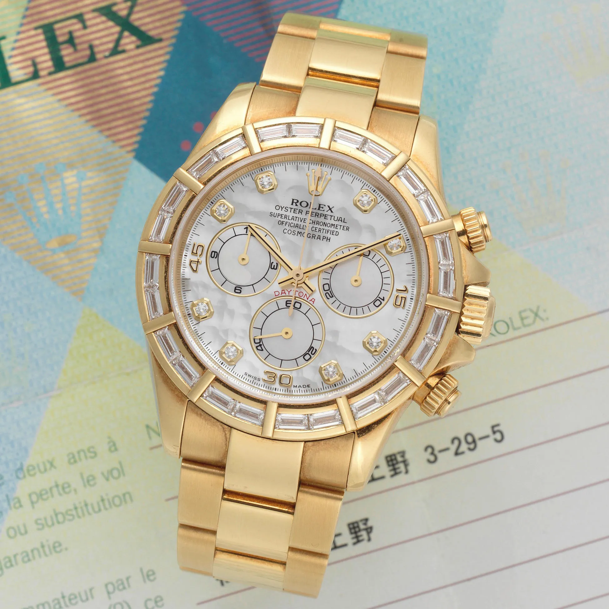 Rolex Daytona 116568 40mm Yellow gold Mother-of-pearl