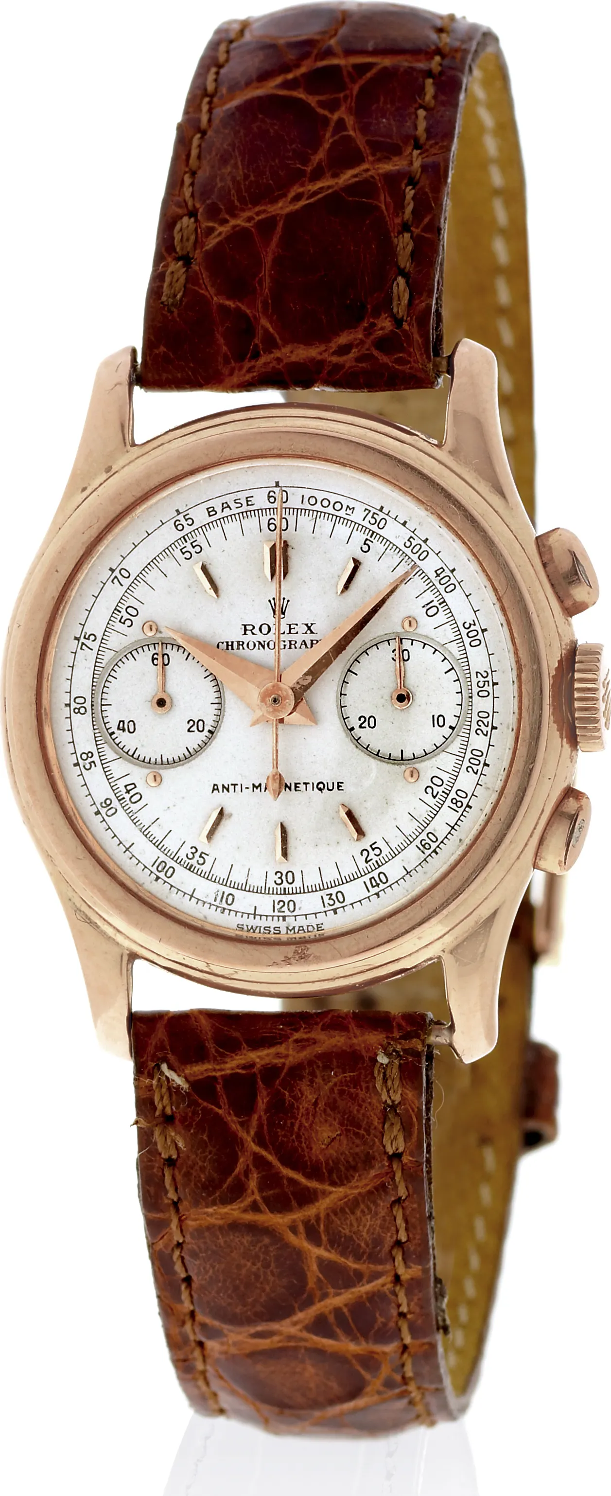 Rolex Chronograph 3055 30mm Rose gold Silver