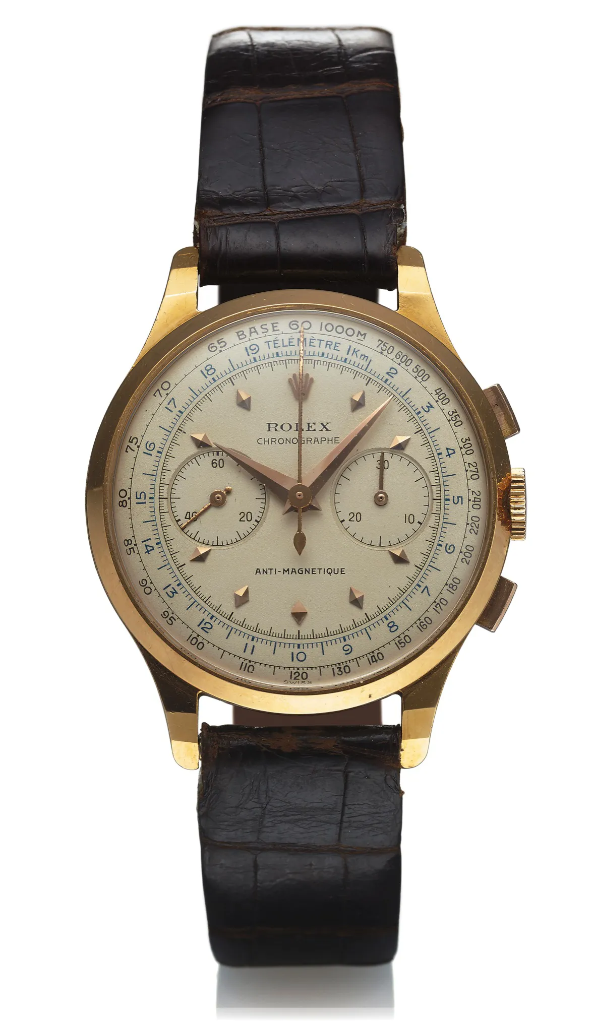 Rolex Chronograph 3834 32mm Yellow gold Silver