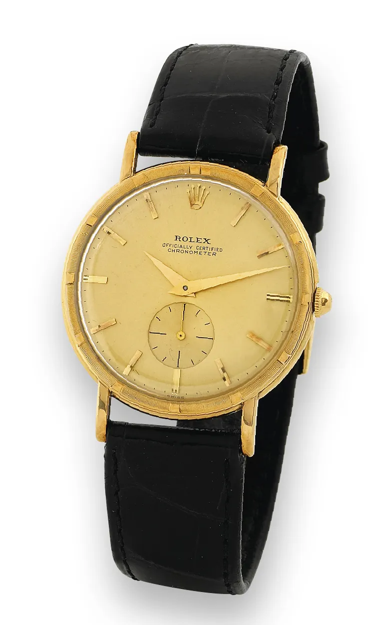 Rolex 4325 35mm Yellow gold Champagne