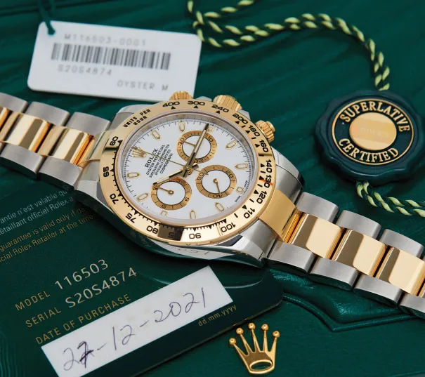 Rolex Daytona 116503 40mm 18k yellow gold and stainless steel Factory error 1