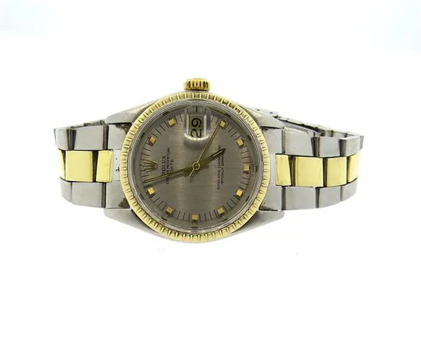 Rolex Oyster Perpetual Date 1505 33mm Yellow gold and Stainless steel Silver