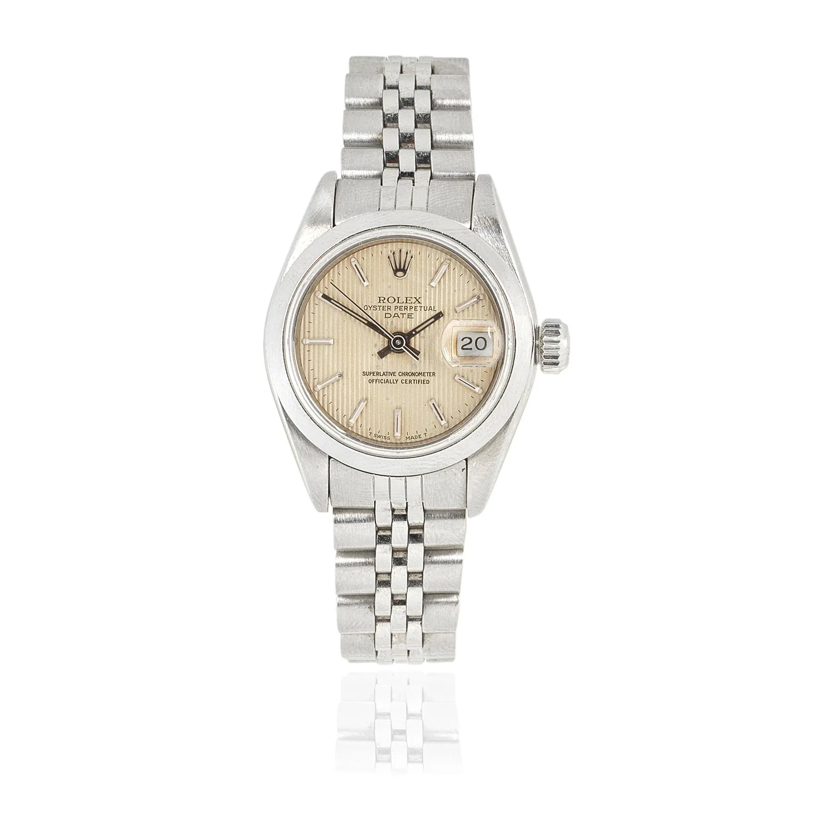 Rolex Oyster Perpetual 69160 26mm Stainless steel Champagne