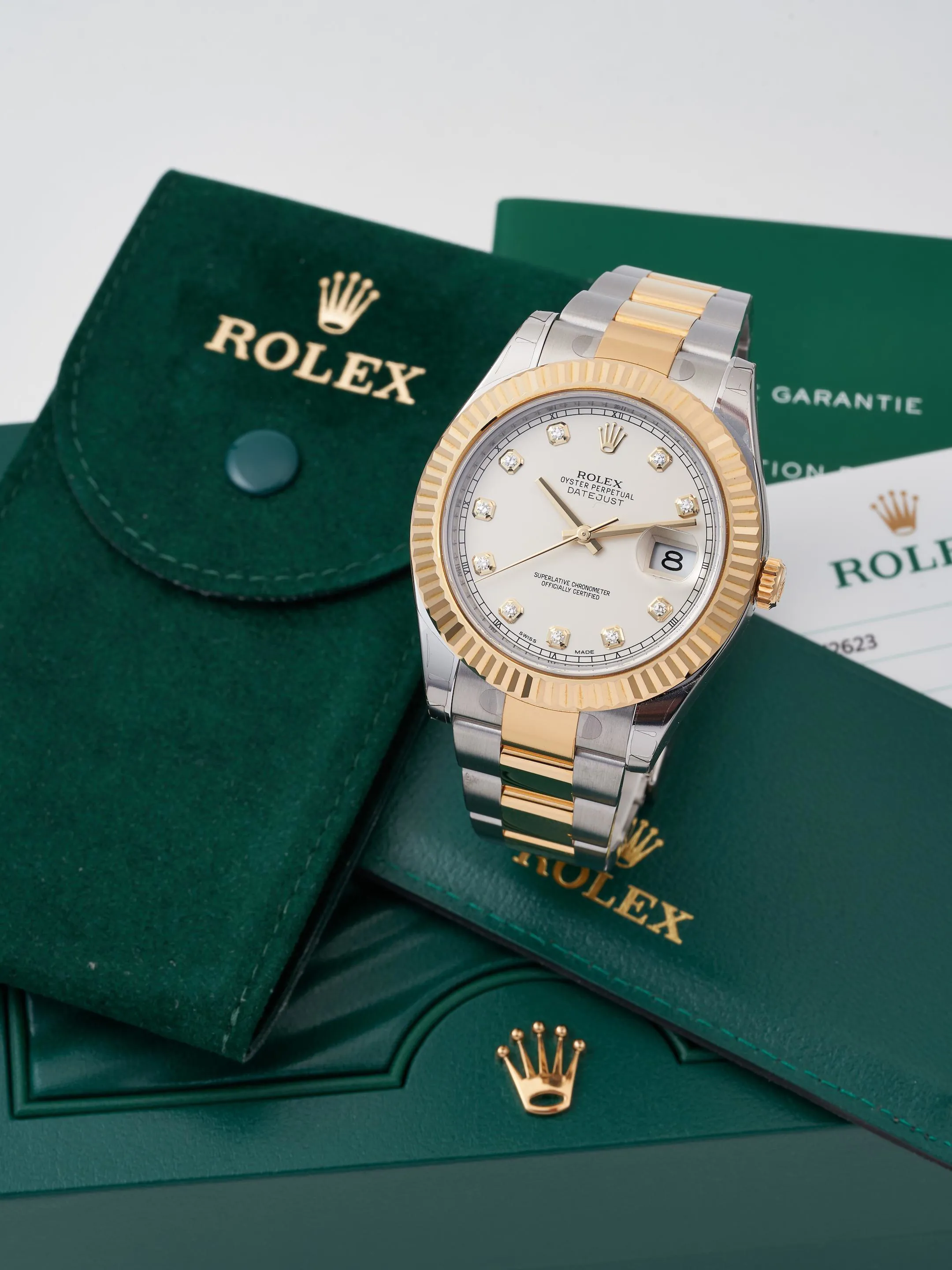 Rolex Datejust II 116333 41mm Yellow gold and Stainless steel Champagne