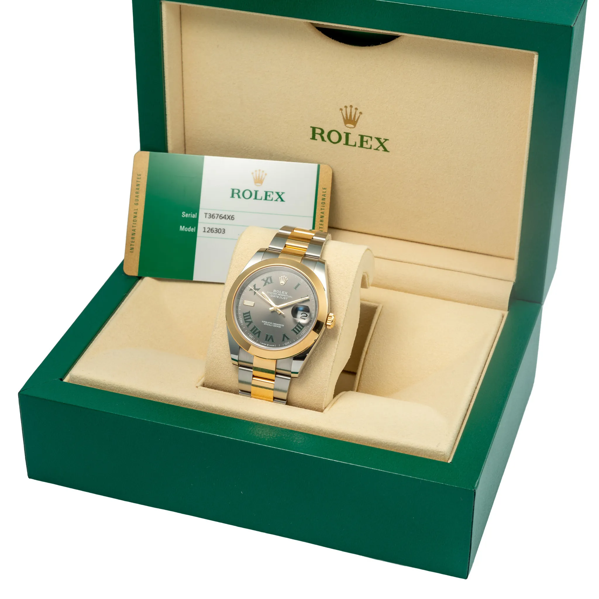 Rolex Datejust 41 126303 39.5mm Yellow gold Gray 2