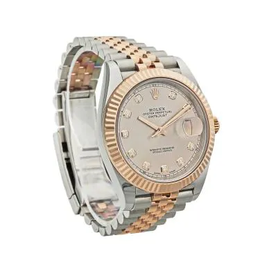 Rolex Datejust 41 126331 41mm Rose gold and Stainless steel Silver 5