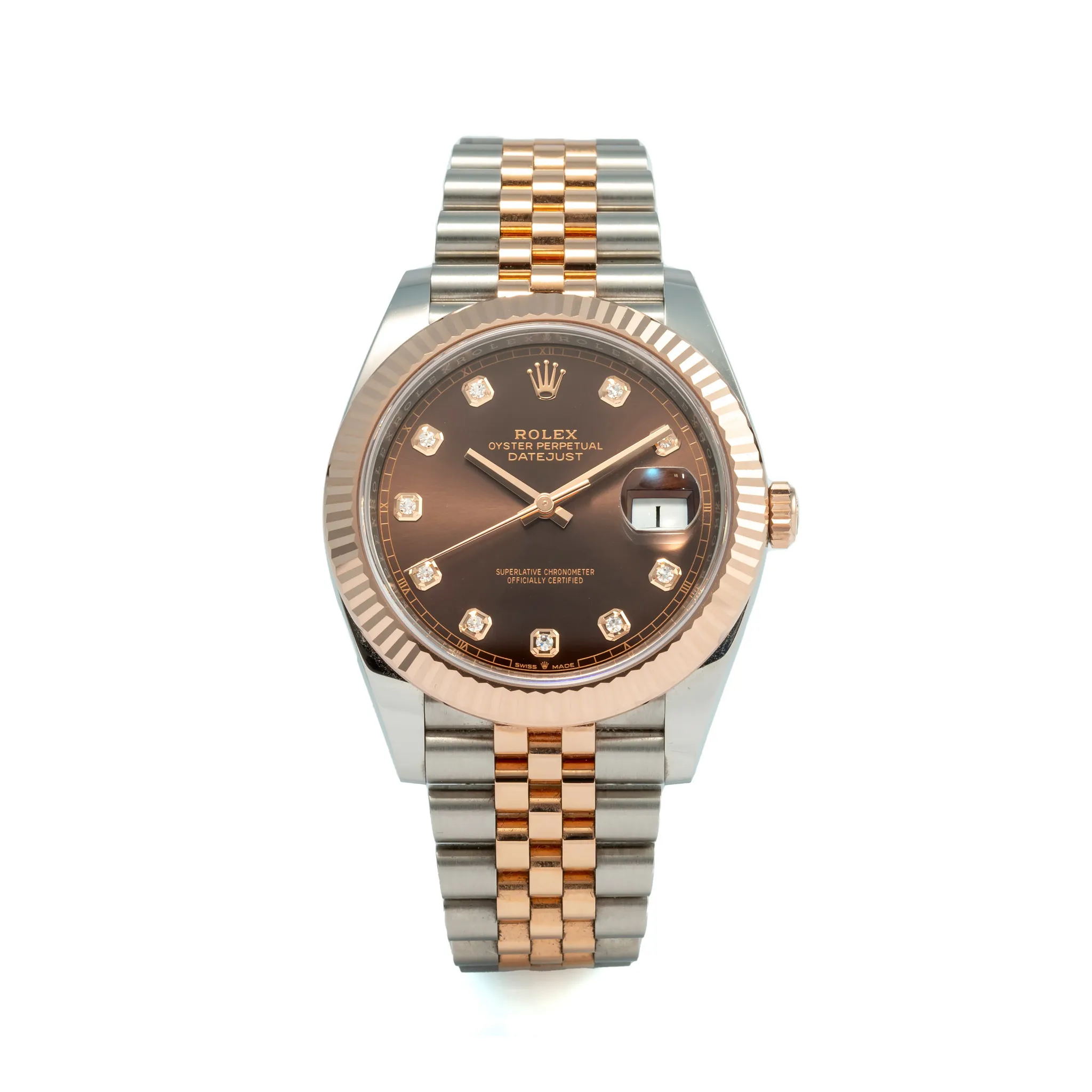 Rolex Datejust 41 126331 39.5mm Rose gold Brown