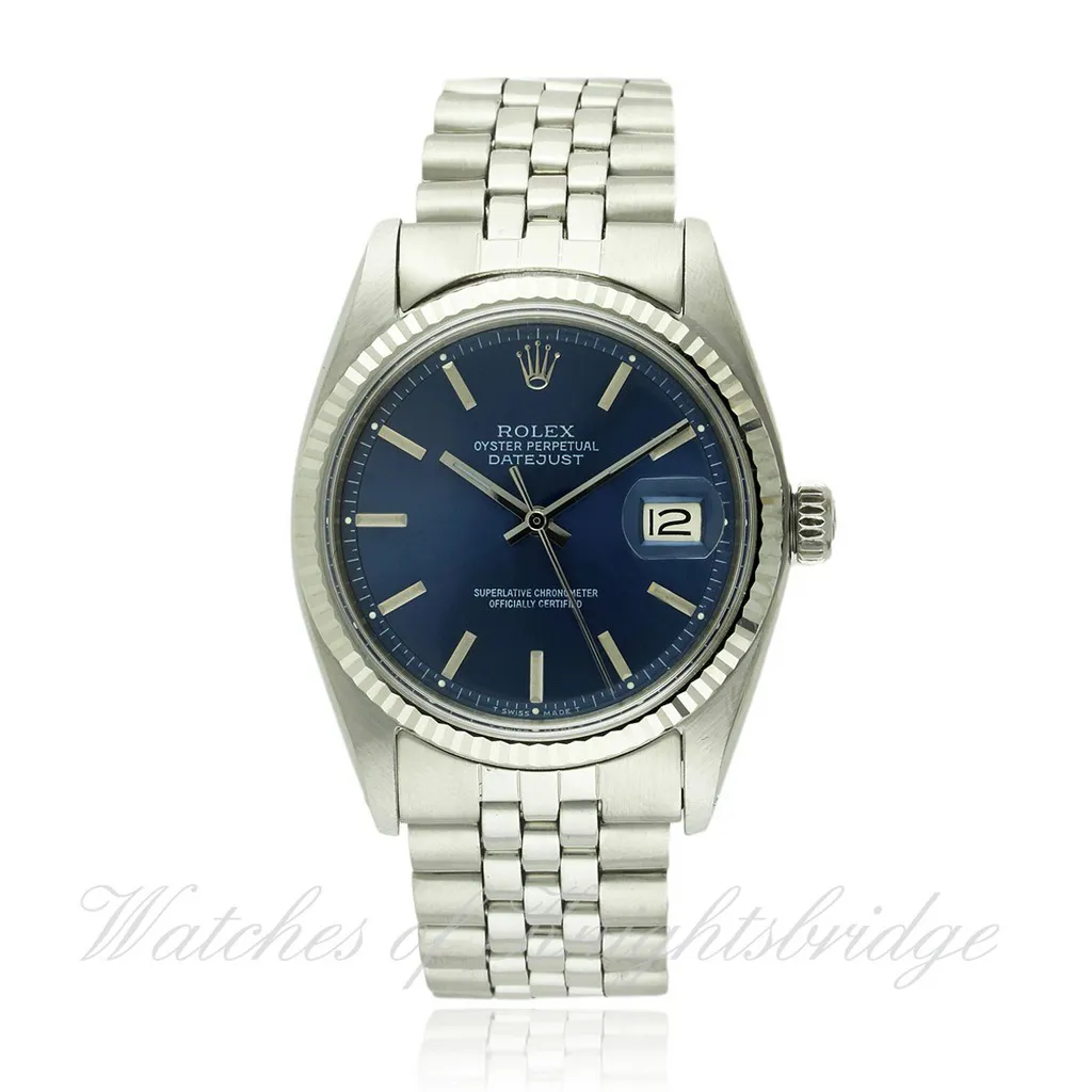 Rolex Datejust 36 1601 36mm Stainless steel & white gold Blue