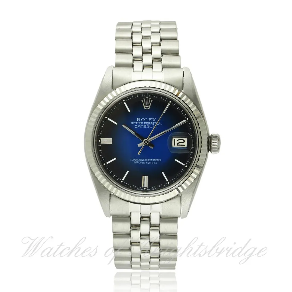 Rolex Datejust 36 1601 36mm Stainless steel & white gold Blue