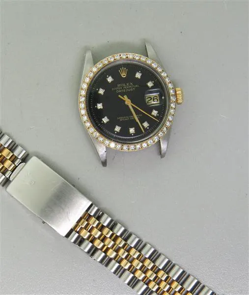 Rolex Datejust 1601 35mm Gold and stainless steel Black 1