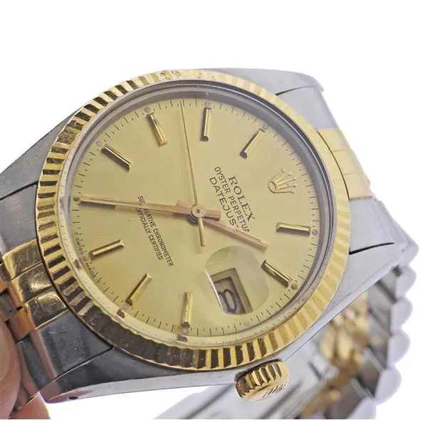Rolex Datejust 36 16013 36mm Yellow gold and stainless steel Champagne 1