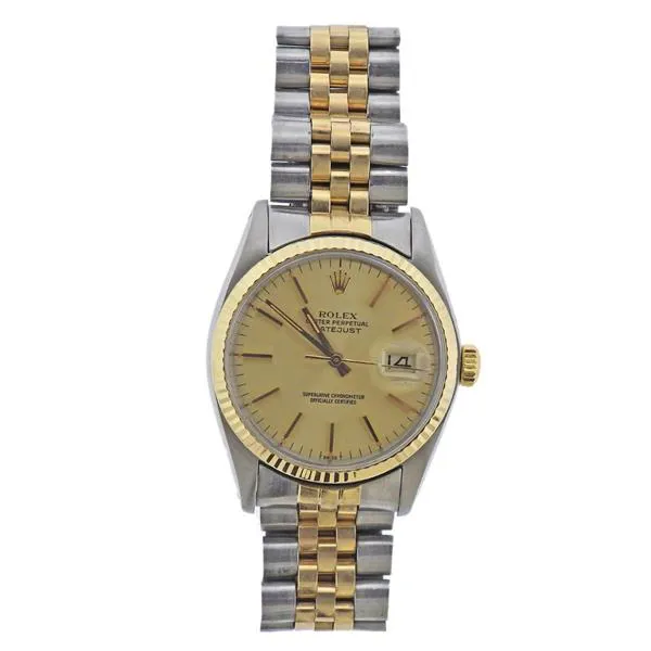 Rolex Datejust 36 16013 36mm 14k gold & stainless steel Gold tone