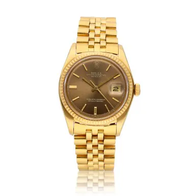 Rolex Datejust 1601 36mm Yellow gold Brown