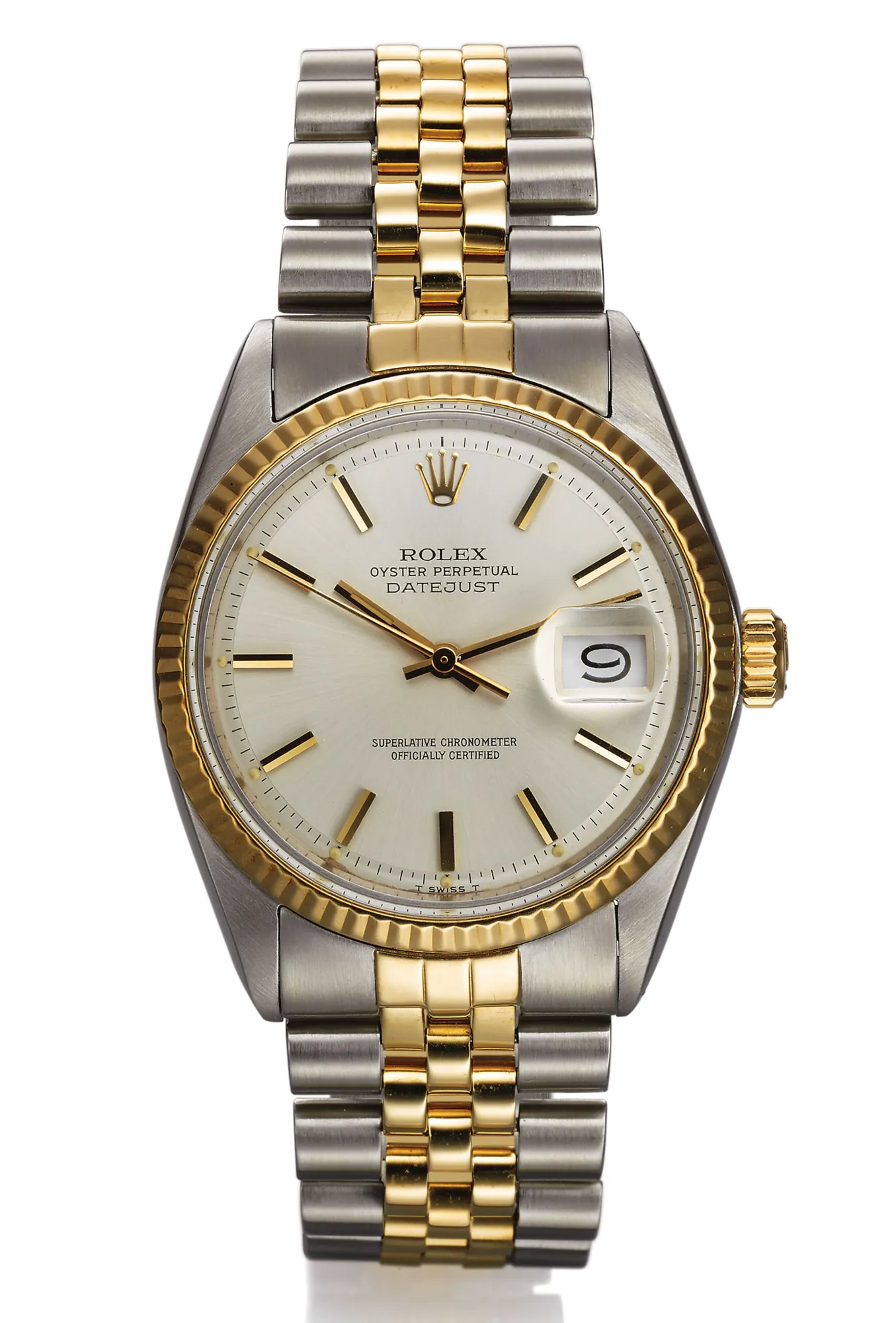 Rolex Datejust 1601 36mm Stainless steel and yellow gold Silver