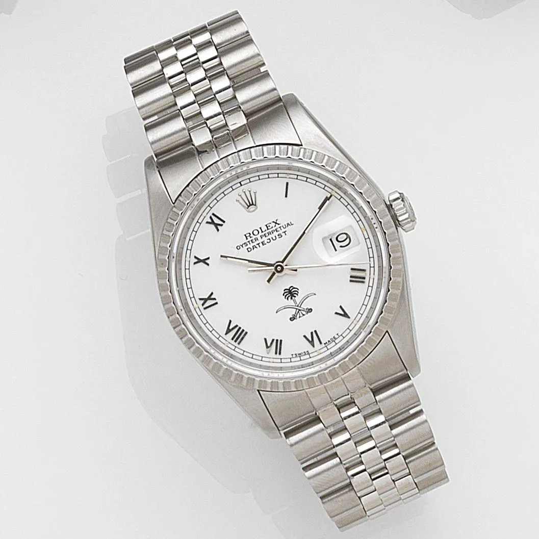 Rolex Datejust 36 16220 36mm Stainless steel White