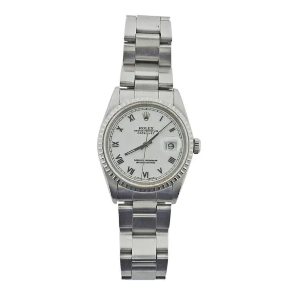 Rolex Datejust 36 16220 36mm Stainless steel White